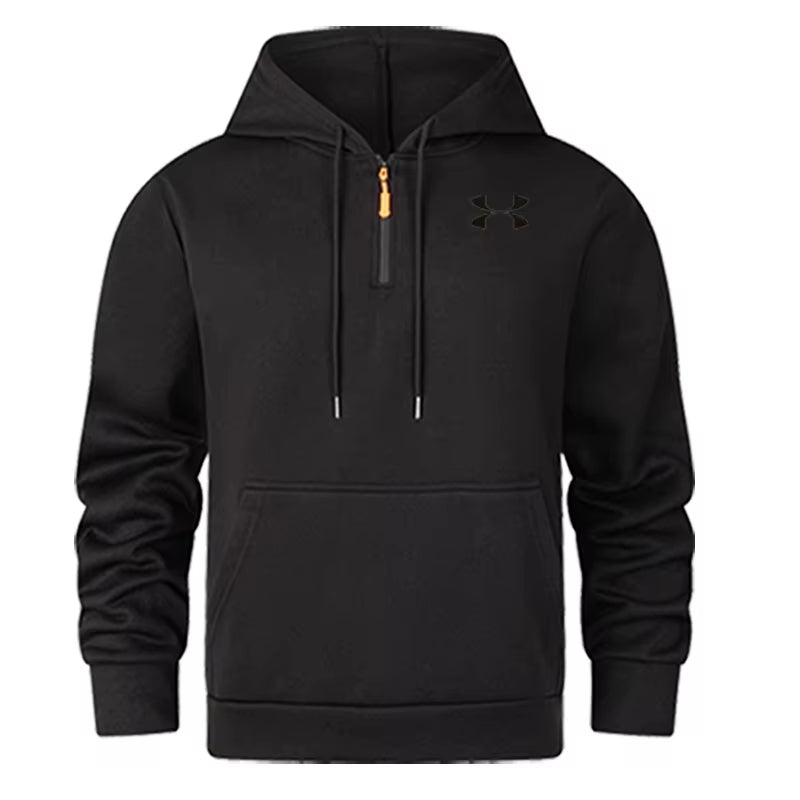 2025 Men'S Hoodie Sweatshirt Casual Sports Pullover Harajuku Long-Sleeved Zipper Hoodie Pocket Loose Coat Sweatshirt