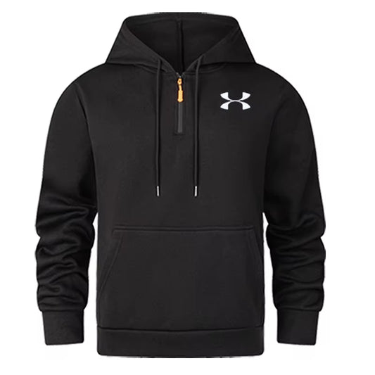 2025 Men'S Hoodie Sweatshirt Casual Sports Pullover Harajuku Long-Sleeved Zipper Hoodie Pocket Loose Coat Sweatshirt